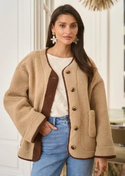 Shop Motus Boutique Manteau Isaline Beige-ManteauIsaline