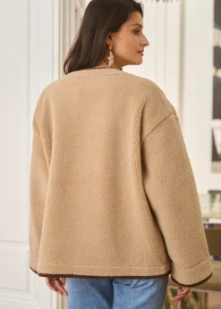 Shop Motus Boutique Manteau Isaline Beige-ManteauIsaline