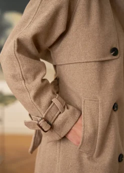 Sale Motus Boutique Manteau Isia Taupe-ManteauIsia