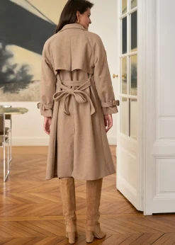Sale Motus Boutique Manteau Isia Taupe-ManteauIsia