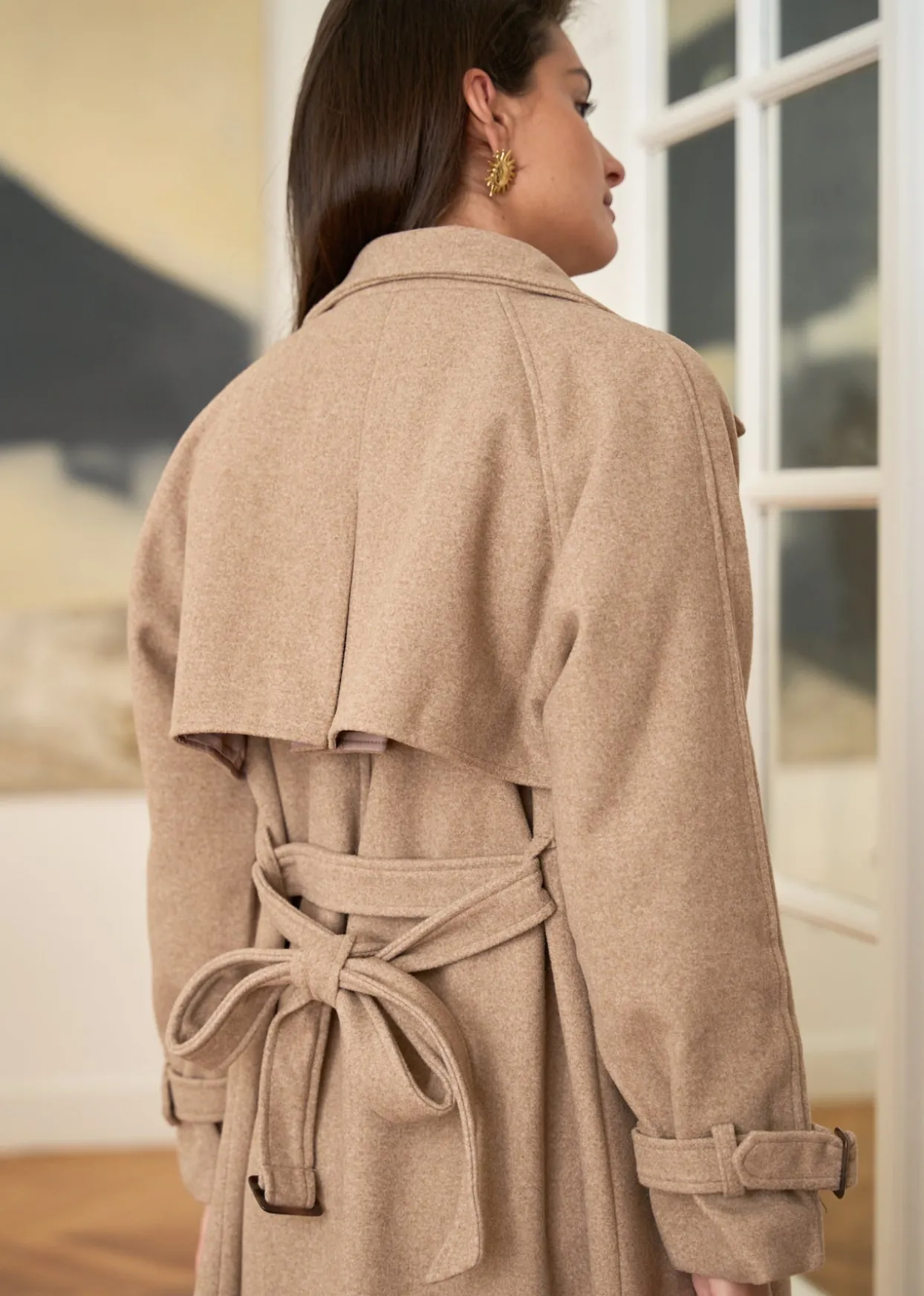 Sale Motus Boutique Manteau Isia Taupe-ManteauIsia