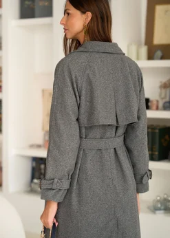 Hot Motus Boutique Manteau Isia Gris-ManteauIsia