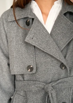 Hot Motus Boutique Manteau Isia Gris-ManteauIsia