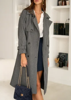 Hot Motus Boutique Manteau Isia Gris-ManteauIsia