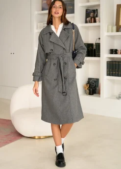 Hot Motus Boutique Manteau Isia Gris-ManteauIsia