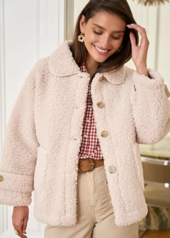 Best Motus Boutique Manteau Lison Beige-ManteauLison