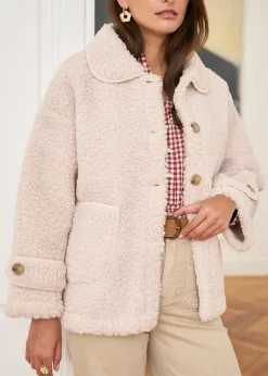 Best Motus Boutique Manteau Lison Beige-ManteauLison