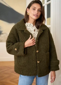 Best Motus Boutique Manteau Lison Kaki-ManteauLison