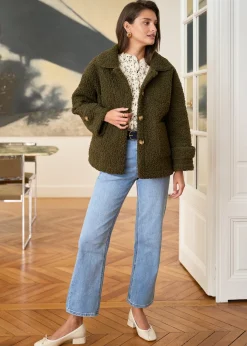 Best Motus Boutique Manteau Lison Kaki-ManteauLison
