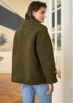 Best Motus Boutique Manteau Lison Kaki-ManteauLison