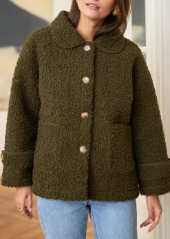 Best Motus Boutique Manteau Lison Kaki-ManteauLison