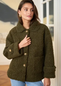 Best Motus Boutique Manteau Lison Kaki-ManteauLison