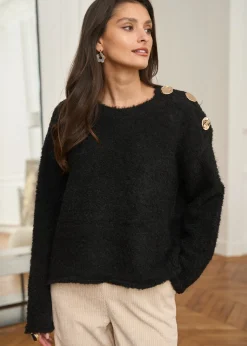 Sale Motus Boutique Pull Albane Noir-PullAlbane