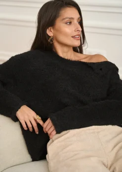 Sale Motus Boutique Pull Albane Noir-PullAlbane