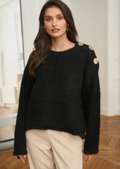 Sale Motus Boutique Pull Albane Noir-PullAlbane