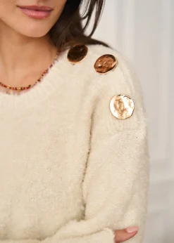 Clearance Motus Boutique Pull Albane Beige-PullAlbane