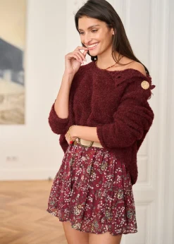 Cheap Motus Boutique Pull Albane Bordeaux-PullAlbane