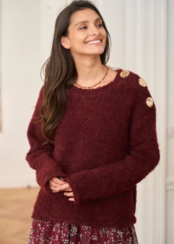 Cheap Motus Boutique Pull Albane Bordeaux-PullAlbane