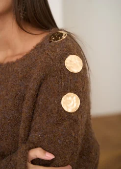 Online Motus Boutique Pull Albane Marron-PullAlbane