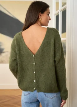 Hot Motus Boutique Pull Bohème Kaki-PullBohème