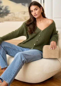 Hot Motus Boutique Pull Bohème Kaki-PullBohème
