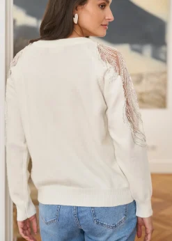 New Motus Boutique Pull Cosima Blanc-PullCosima