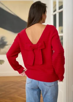 Outlet Motus Boutique Pull Gabriel Rouge-PullGabriel