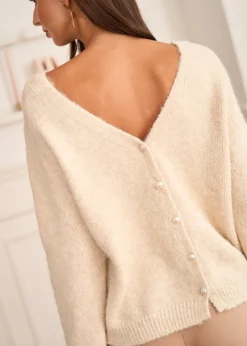 Clearance Motus Boutique Pull Lauren Beige-PullLauren