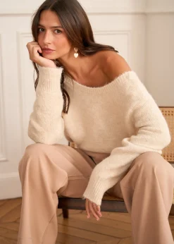 Clearance Motus Boutique Pull Lauren Beige-PullLauren