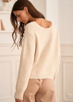 Clearance Motus Boutique Pull Lauren Beige-PullLauren