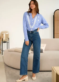 Cheap Motus Boutique Pull Liora Bleu-PullLiora
