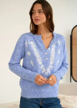Cheap Motus Boutique Pull Liora Bleu-PullLiora