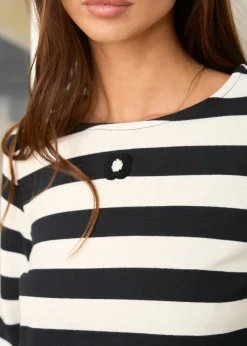 Best Sale Motus Boutique Pull Lola RayéNoirEcru-PullLola