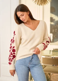 Best Motus Boutique Pull Nolan EcruBordeaux-PullNolan