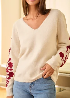 Best Motus Boutique Pull Nolan EcruBordeaux-PullNolan