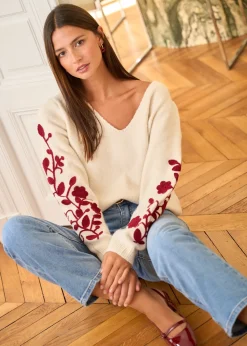 Best Motus Boutique Pull Nolan EcruBordeaux-PullNolan