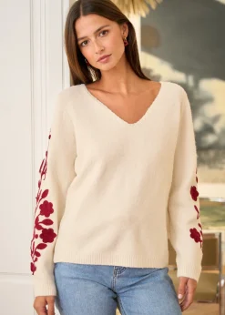 Best Motus Boutique Pull Nolan EcruBordeaux-PullNolan