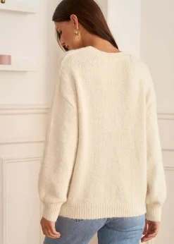 Outlet Motus Boutique Pull Robin Ecru-PullRobin