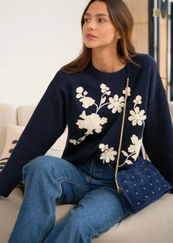 Cheap Motus Boutique Pull Rosalie Marine-PullRosalie