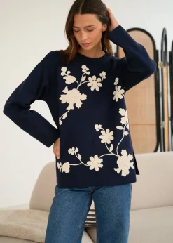 Cheap Motus Boutique Pull Rosalie Marine-PullRosalie