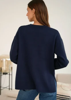 Cheap Motus Boutique Pull Rosalie Marine-PullRosalie