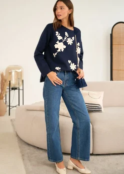 Cheap Motus Boutique Pull Rosalie Marine-PullRosalie