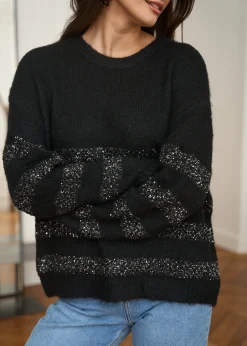 Best Sale Motus Boutique Pull Selma Noir-PullSelma