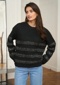 Best Sale Motus Boutique Pull Selma Noir-PullSelma