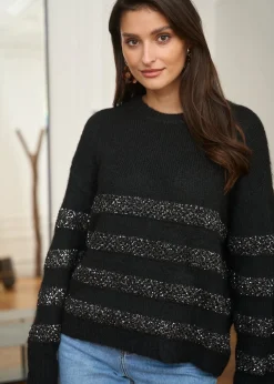 Best Sale Motus Boutique Pull Selma Noir-PullSelma