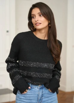 Best Sale Motus Boutique Pull Selma Noir-PullSelma