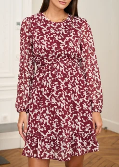 Cheap Motus Boutique Robe Abriel BordeauxEcru-RobeAbriel