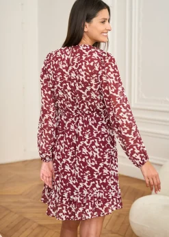 Cheap Motus Boutique Robe Abriel BordeauxEcru-RobeAbriel