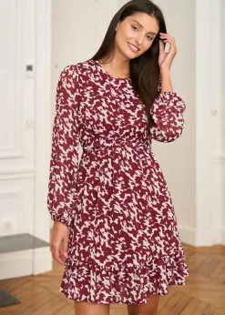 Cheap Motus Boutique Robe Abriel BordeauxEcru-RobeAbriel