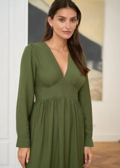 Outlet Motus Boutique Robe Almé Kaki-RobeAlmé